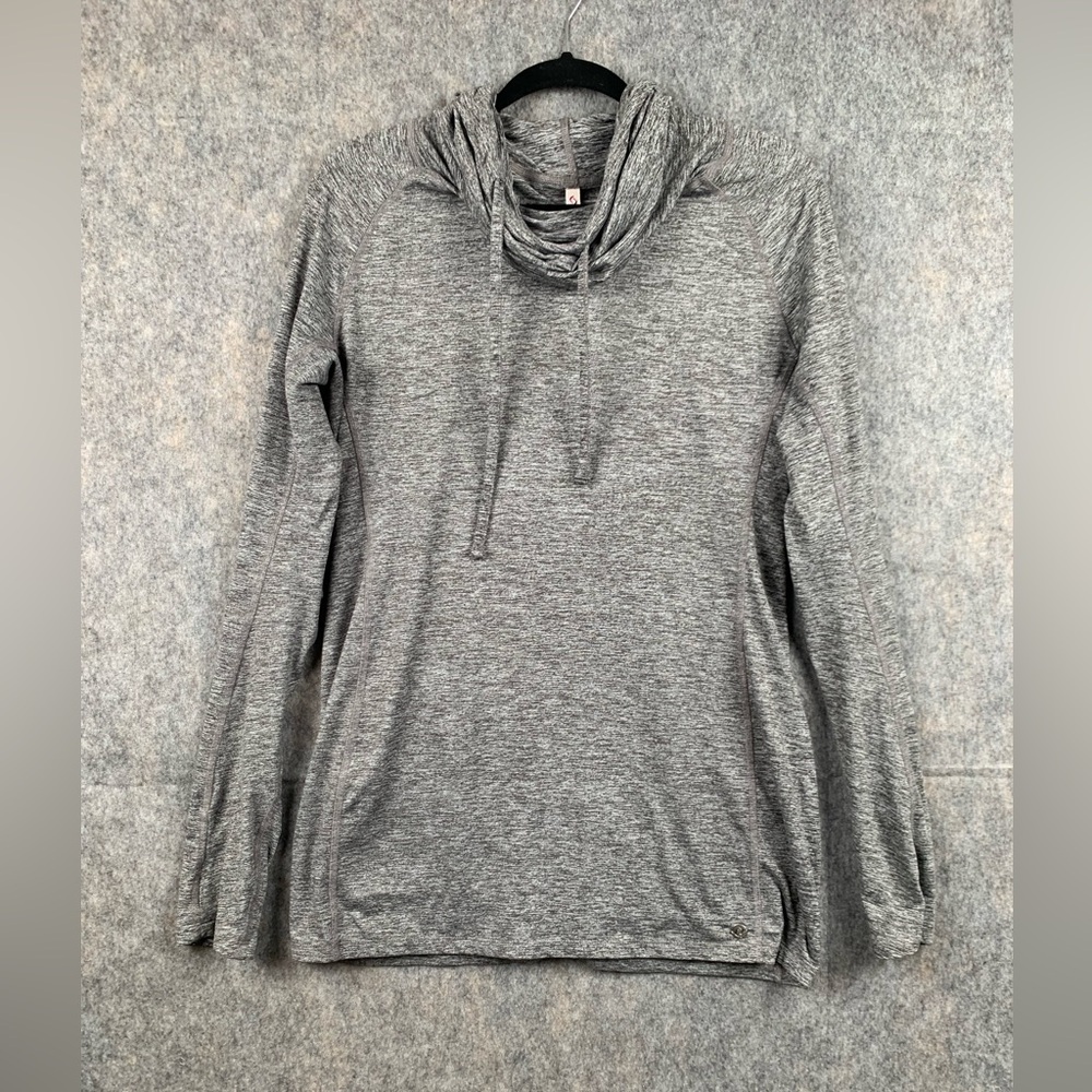 Moving Comfort Women Sz Large long sleeve cowl neck activewear performance shirt